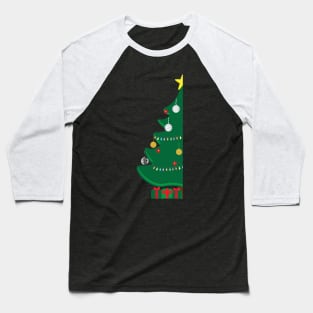 Decorated Christmas tree and Green and Red gifts Baseball T-Shirt